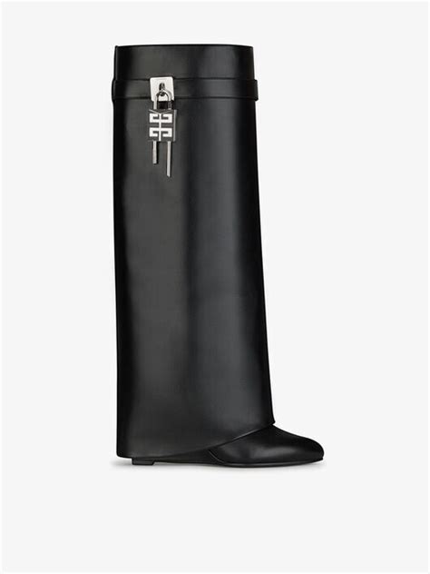 givenchy shark lock pant boots in leather|second hand Givenchy shark boots.